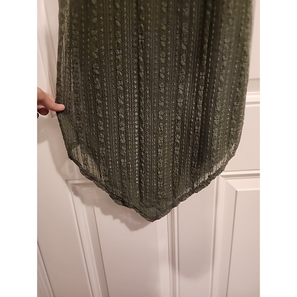 Y2K Coquette Lace Bodycon Dress Milkmaid Maxi Babydoll Tank 2000s Sz M 8 - 10 - Picture 3 of 9